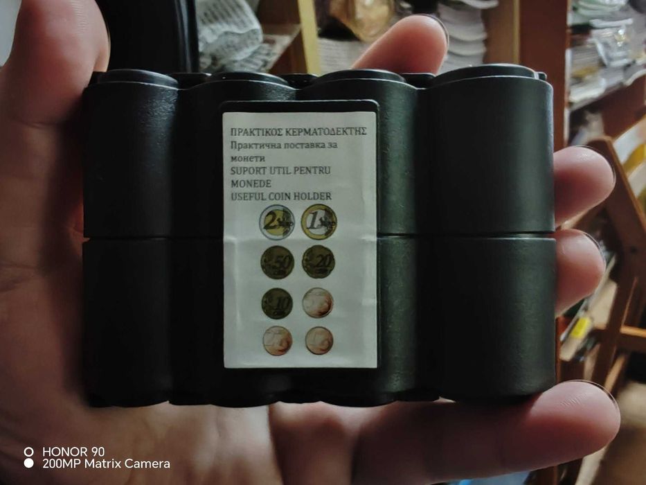 Монетник ДЖОБЕН - за евро монети - двустранен