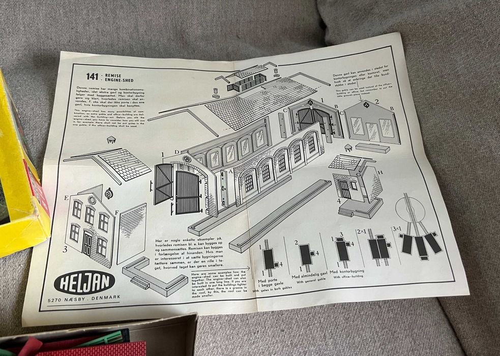 Heljan B141 Remise HO 1:87 depou trenulețe, colecționari și diorame