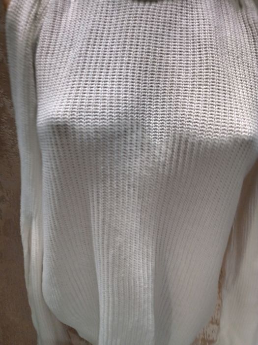 Екстравагантна блузка с интересен ръкав Л/ХЛ размер