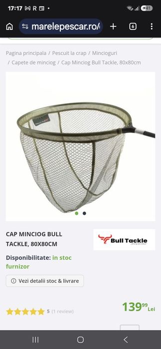 Vând cap minciog Bull Tackle  Nou