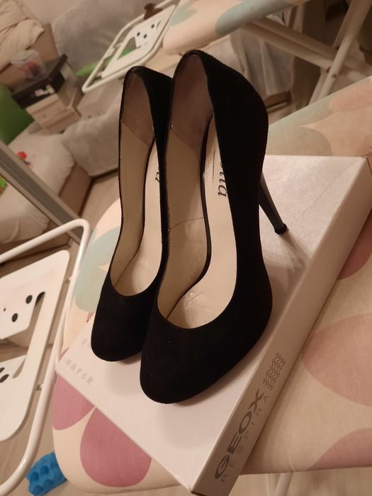 Pantofi Botta, piele întoarsă 37 (incalta 38)