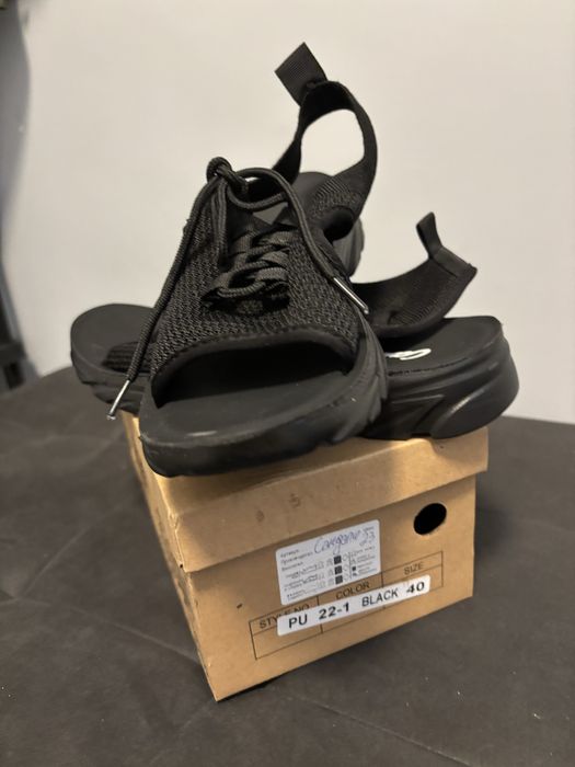 Сандали черни 40-номер дамски /мрежести///////////////////////////////