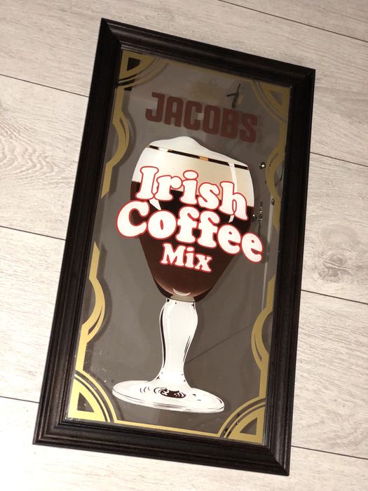 Mid Century Oglinda reclama  cafea - Jacobs-