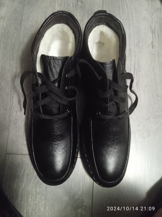 Зимние ботинки из натуральной кожи