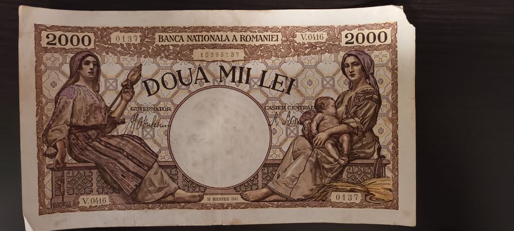 BANCNOTE VECHI 1941-1947/ 500,1000,2000,5000,10000,100000,1000000 LEI