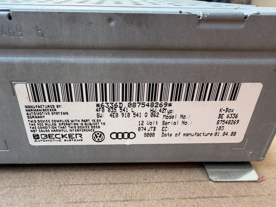 Modul sunet / Unitate radio Audi A6 C6, A8 D3 2004-2010
