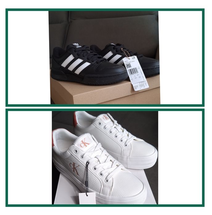 Adidas 36 2/3, Calvin Klein 40 нови сникърси