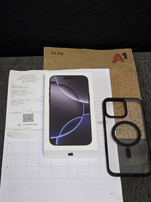 КАТО НОВ 256GB iPhone 16 Pro Max Гаранция A1 2026 Black | Черен