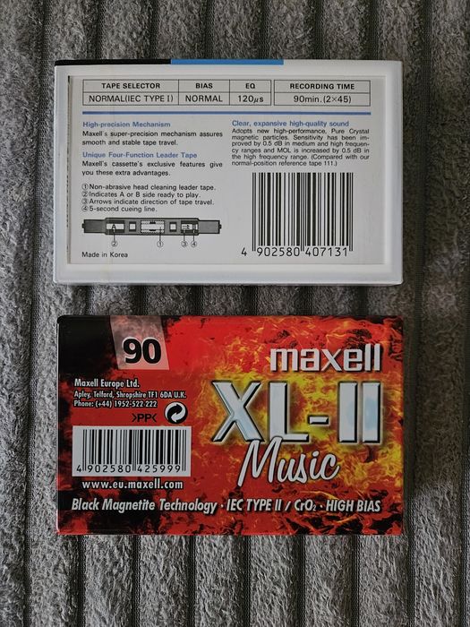 Lot 2 Casete Audio Maxell