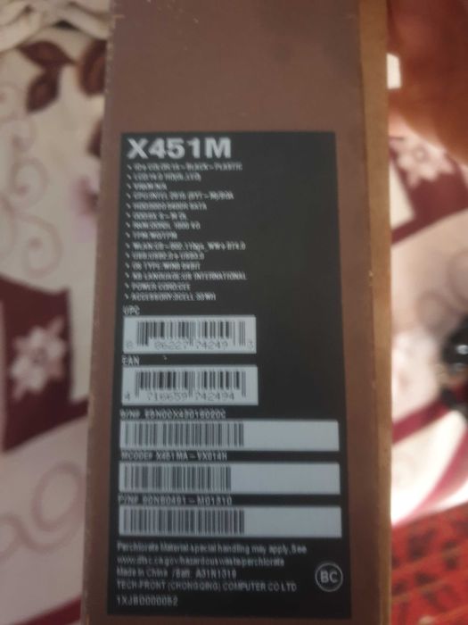 Laptop Asus X 451 M