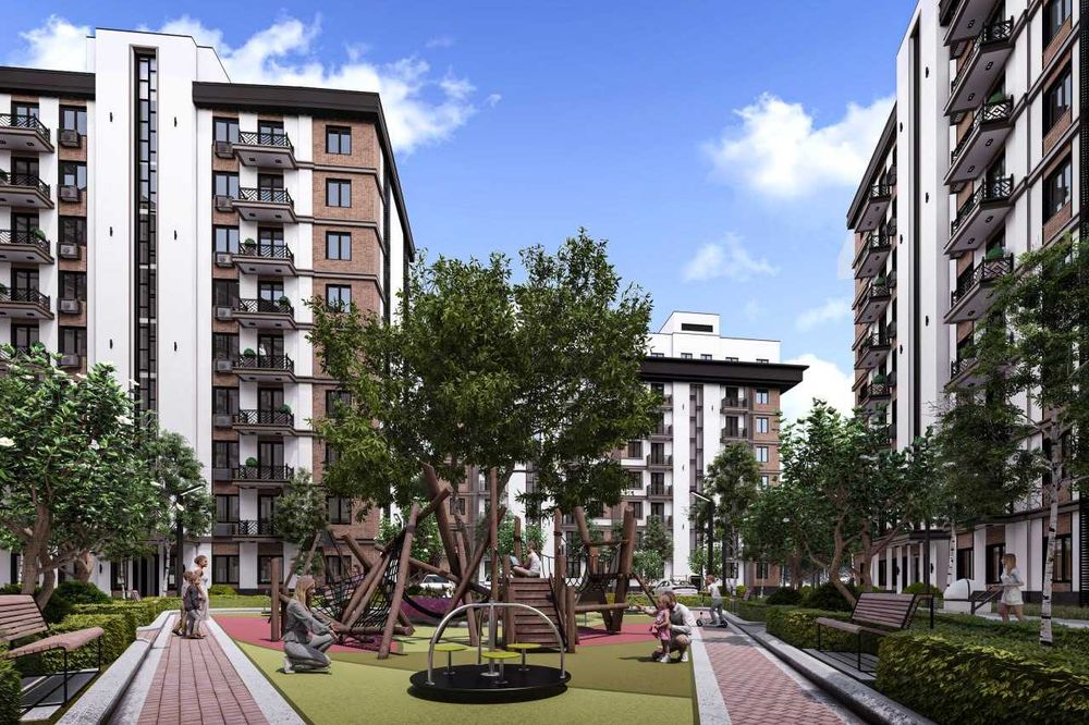 (Добрый) PARKENT GARDENS, 90 м², 3/3/8, Комфортная и тихая жизнь