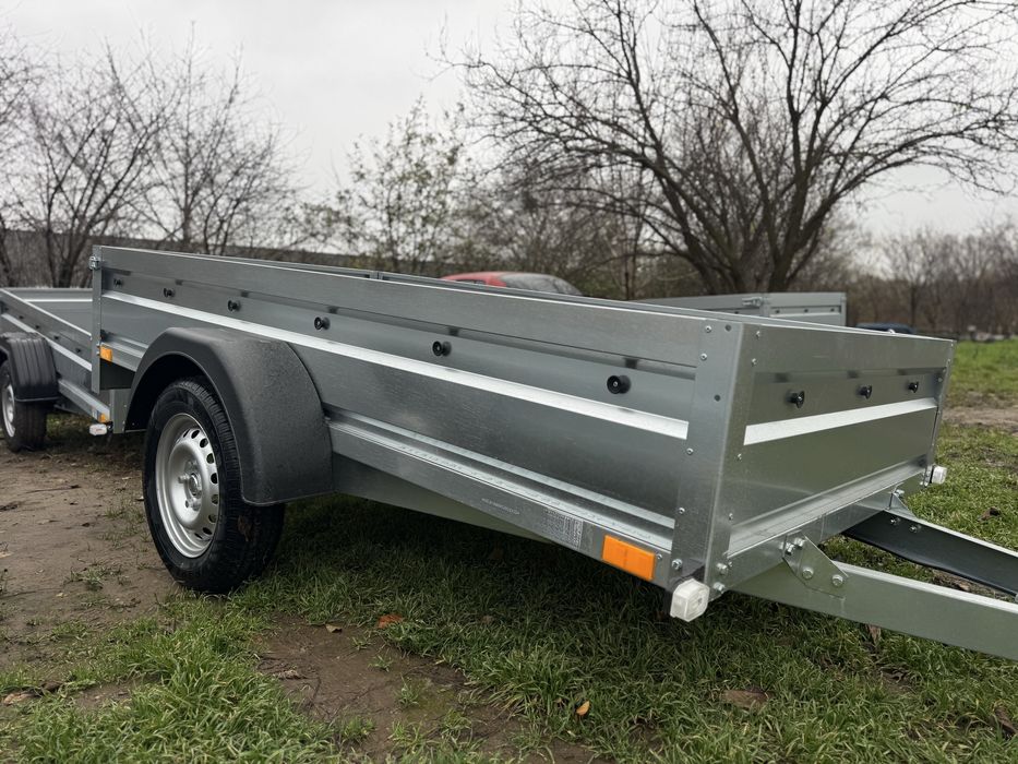 Remorcă nouă 750 kg, 250x125 cm, CIV+RAR efectuat, posibilitate rate!