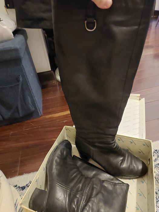 Продам зимние сапоги кожанные