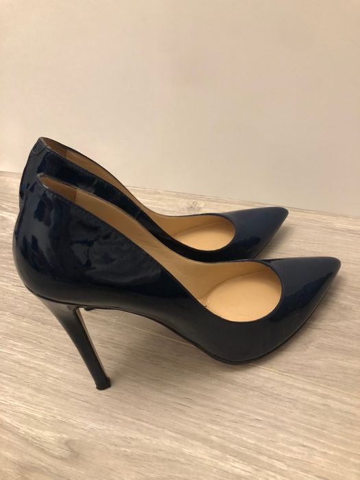 Pantofi dama MUSETTE, piele, marimea 38, bleumarin, stare excelenta