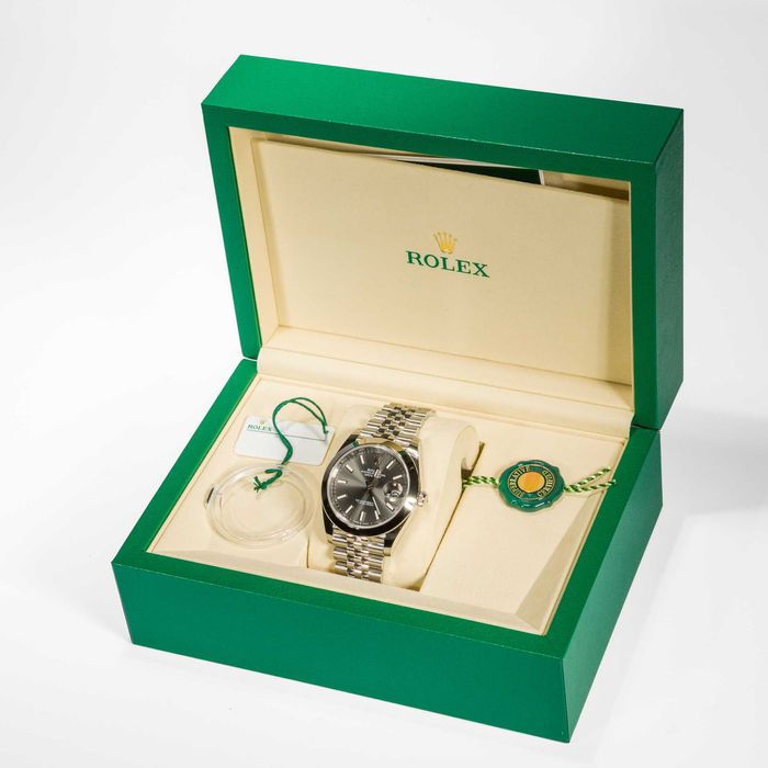 Rolex Oyster Perpetual Datejust 41mm 126300 Dark Rhodium dial on Jubilee