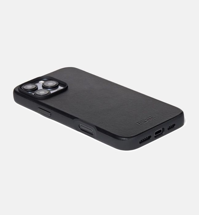 Husa iPhone 16 Pro piele neagra sigilata