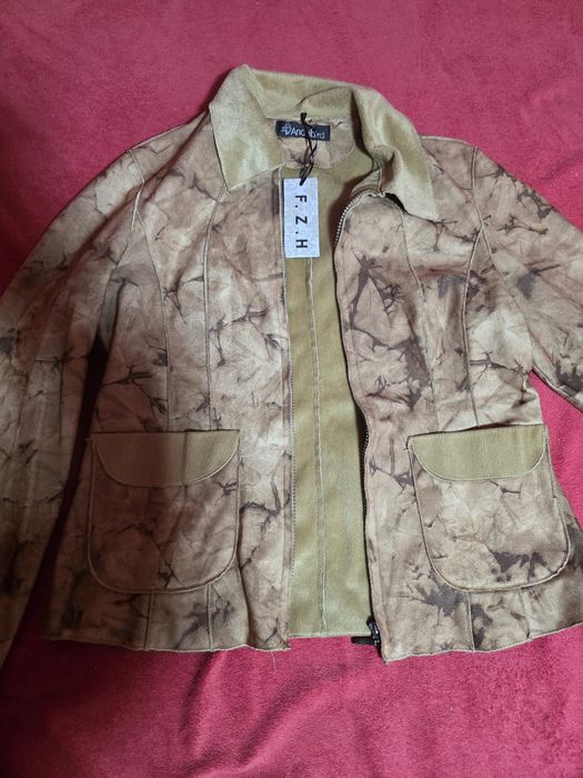 Gecută damă catifea  scurtă primăvară vară stil piele m