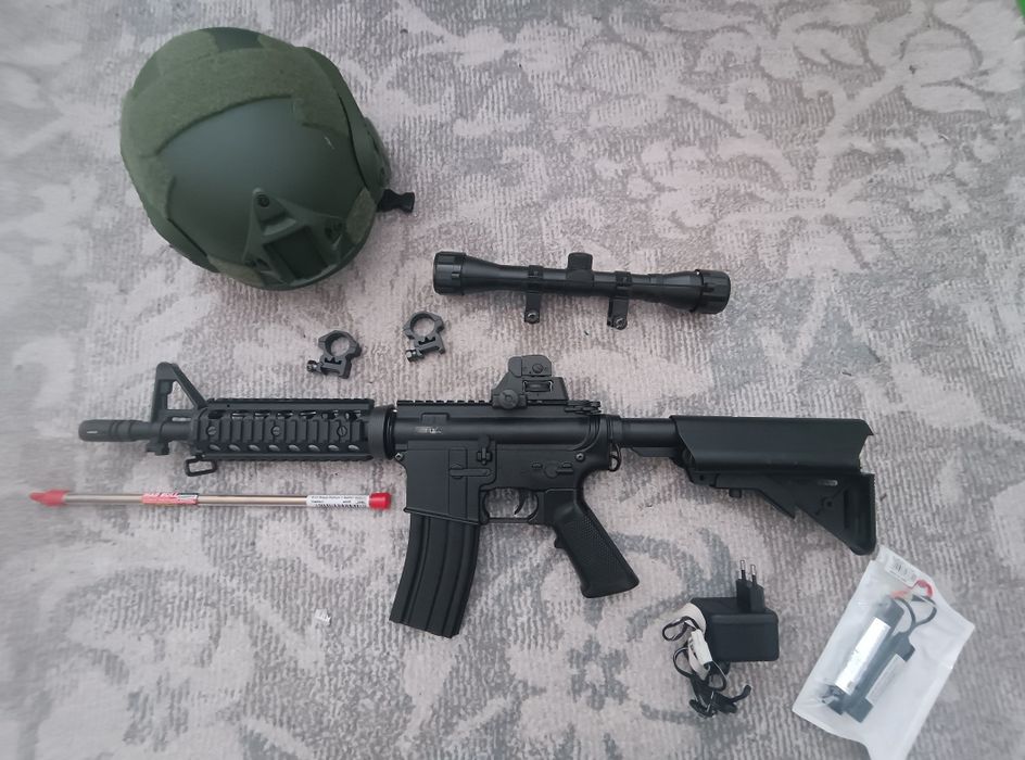 Replică pușcă airsoft M4 A1 CQBR electrica