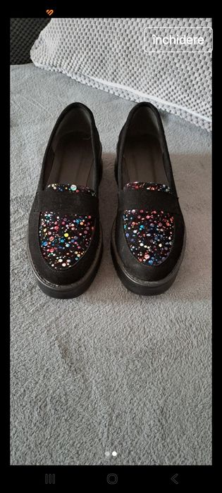 Pantofi din piele intoarsa