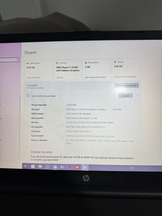 Laptop HP functional