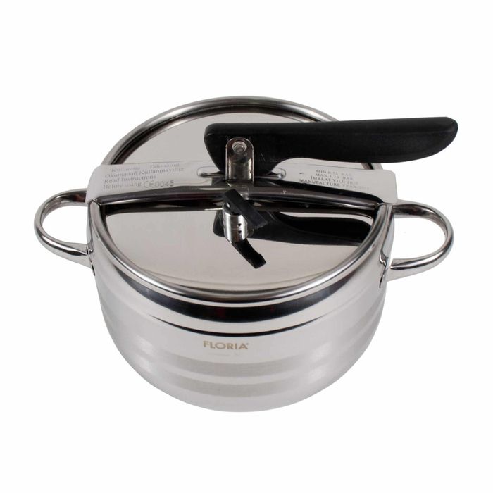 Oala sub presiune 5L inox cu capac, diametru 20 cm