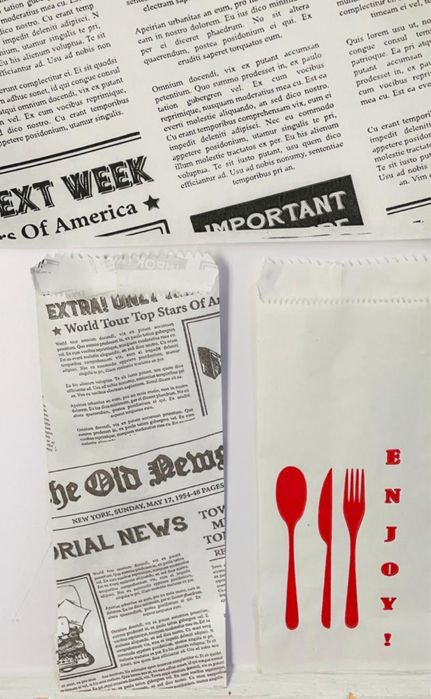 Sacose/pungi de hartie personalizate bio (take away,cadou,delivery)