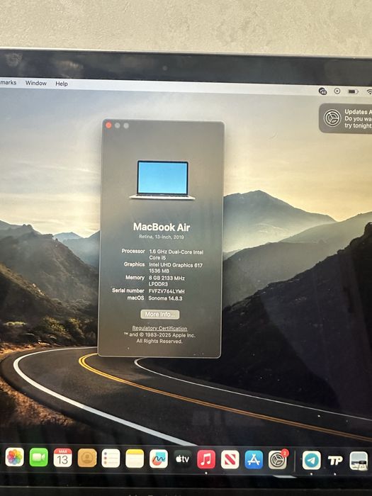 Macbook sotiladi srochno 280$