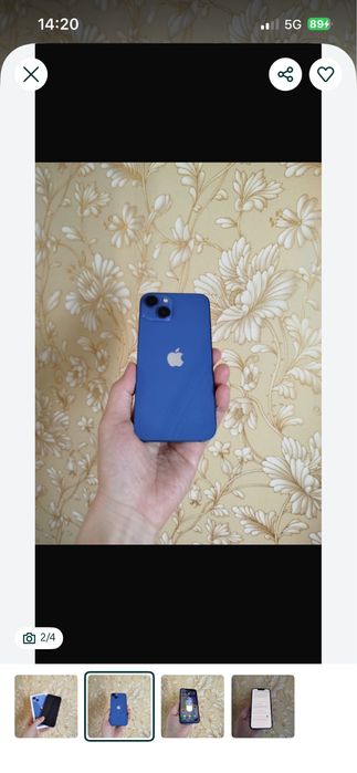 Iphone 13/128 емкость 100%