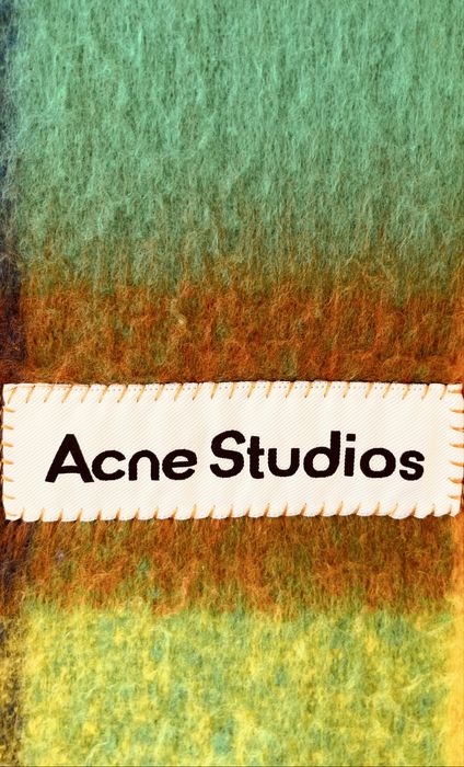 Модна къща Acne Studios дизайнерски шал лукс алпака мохер