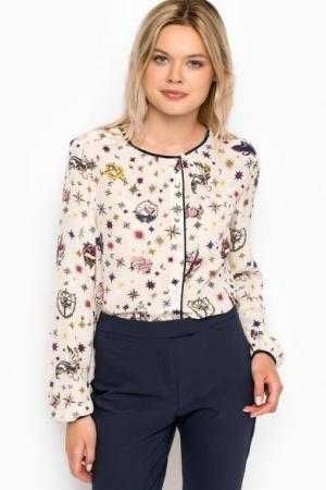 Tommy Hilfiger 100% Silk дамска копринена блуза коприна размер 4 / M