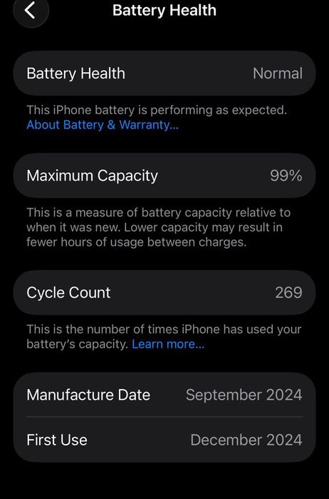 Iphone 16 pro 128 GB в гаранция