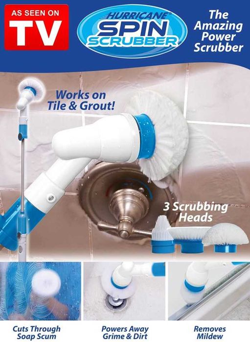 Четка за почистване на баня SPIN SCRUBBER