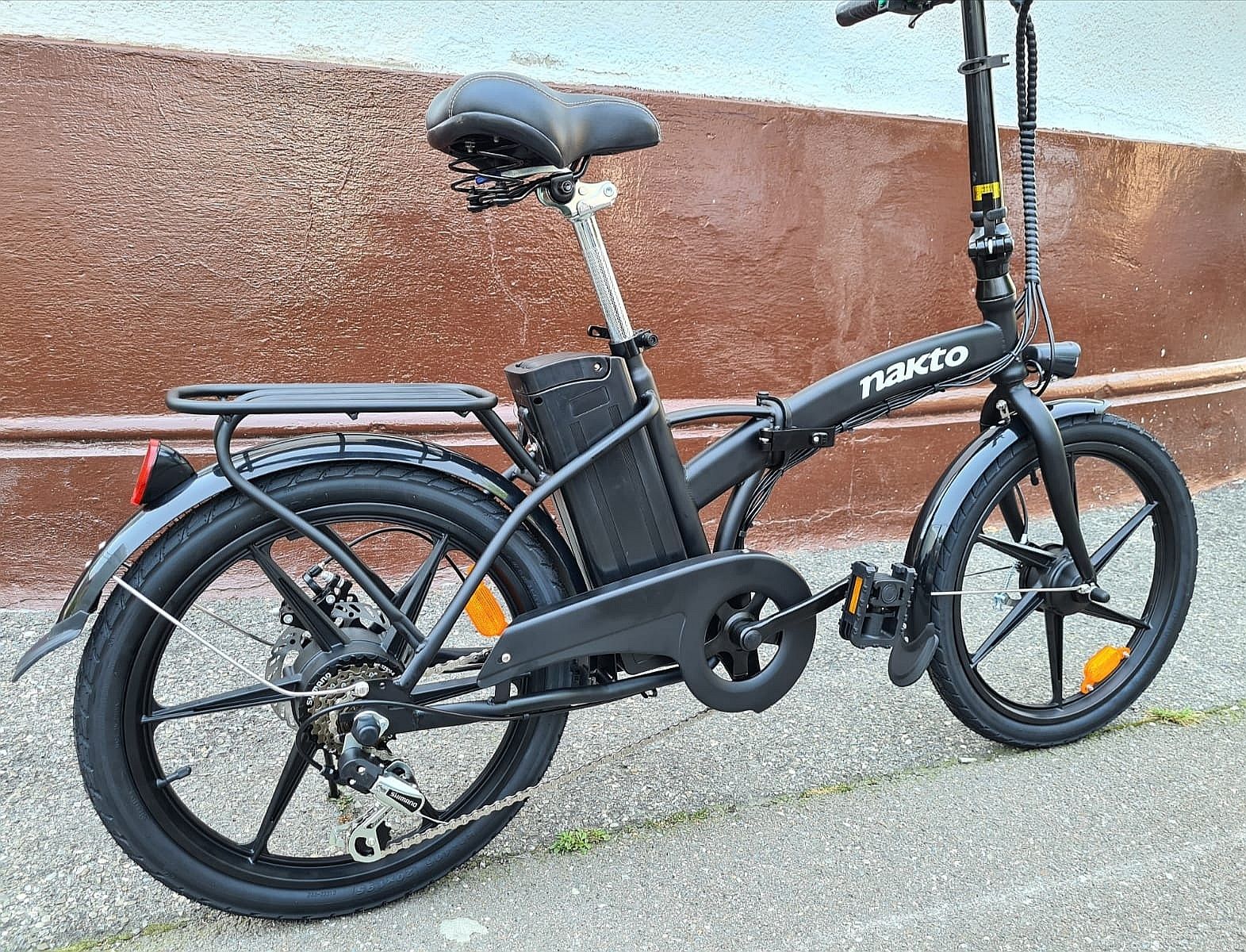 Bicicleta Electrica Nakto Pliabila 350W Shimano 6V magneziu 30 km