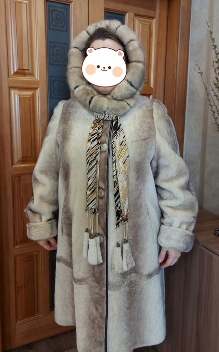 Новая шуба из мутона. 54-60 размер. Отличный подарок.