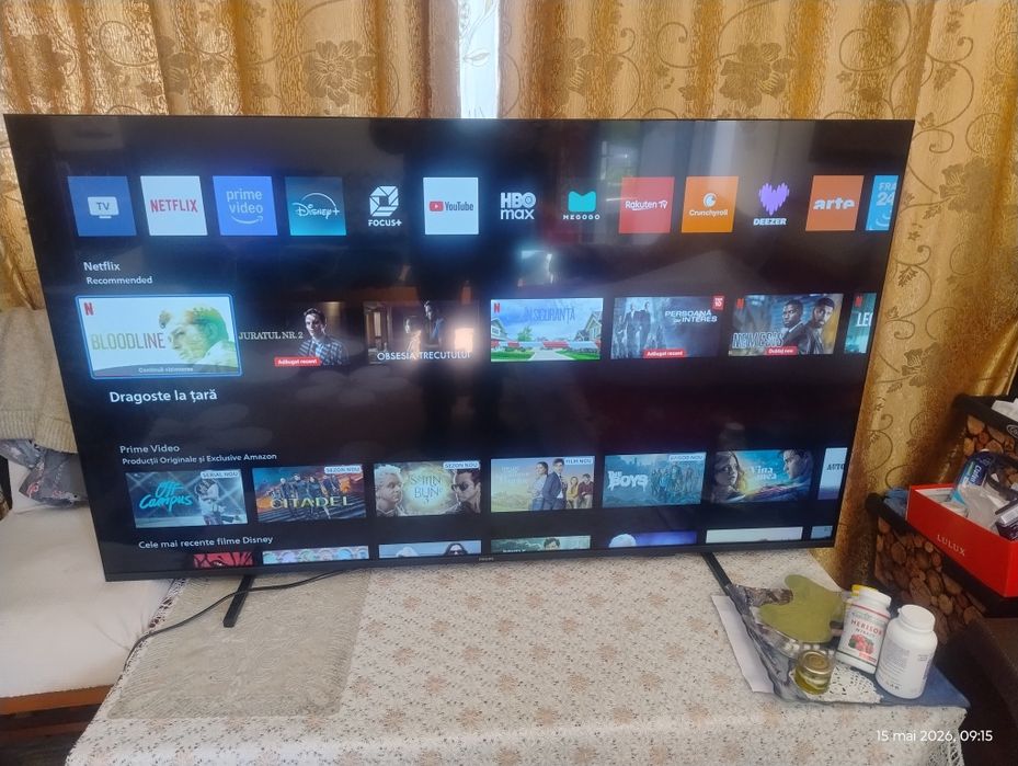Televizor LED Smart PHILIPS 55PUS7000, Ultra HD 4K, HDR10+, 139cm