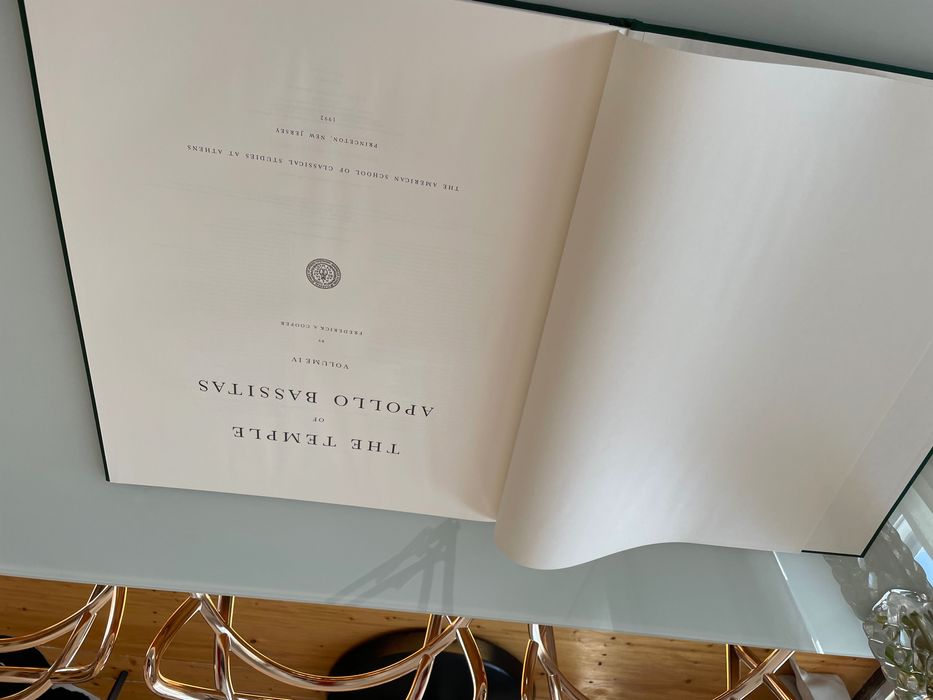 Temple of Apollo Bassae Vol IV SUMO ediție rară arheologie