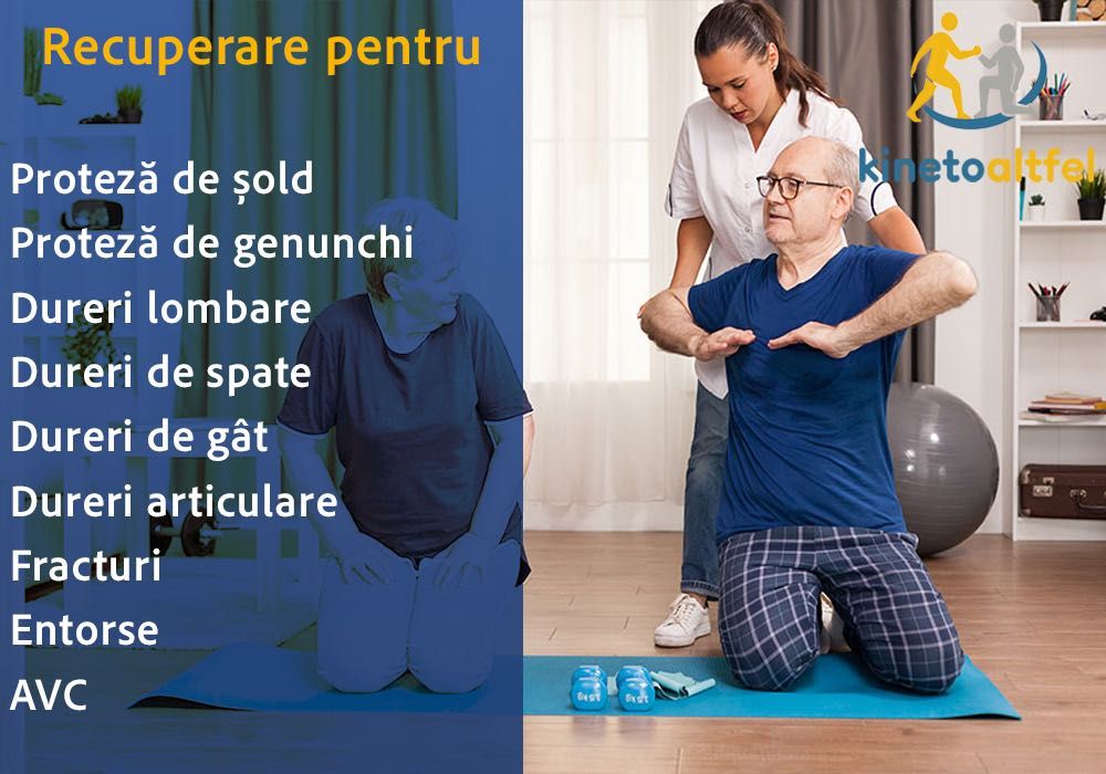 Servicii de KINETOTERAPIE personalizate și profesionale la tine acasă!