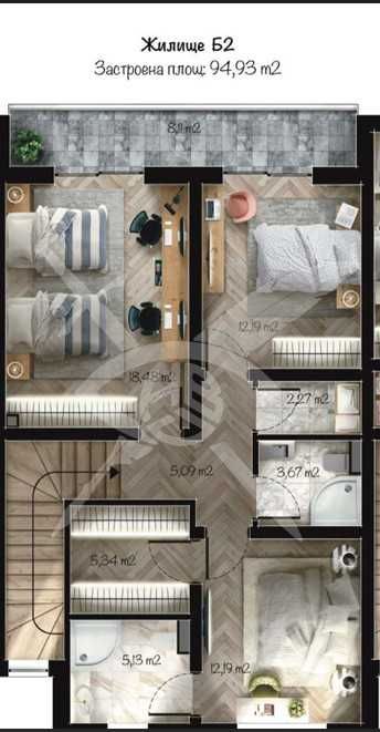 Продава се Къща в Пловдив, Беломорски - 167 кв.м за 1318 €/кв.м - Снимка #1