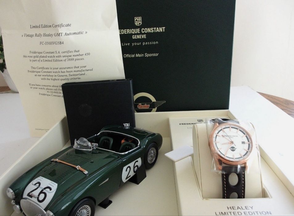 Швейцарские часы FREDERIQUE CONSTANT Vintage Rally Healey GMT