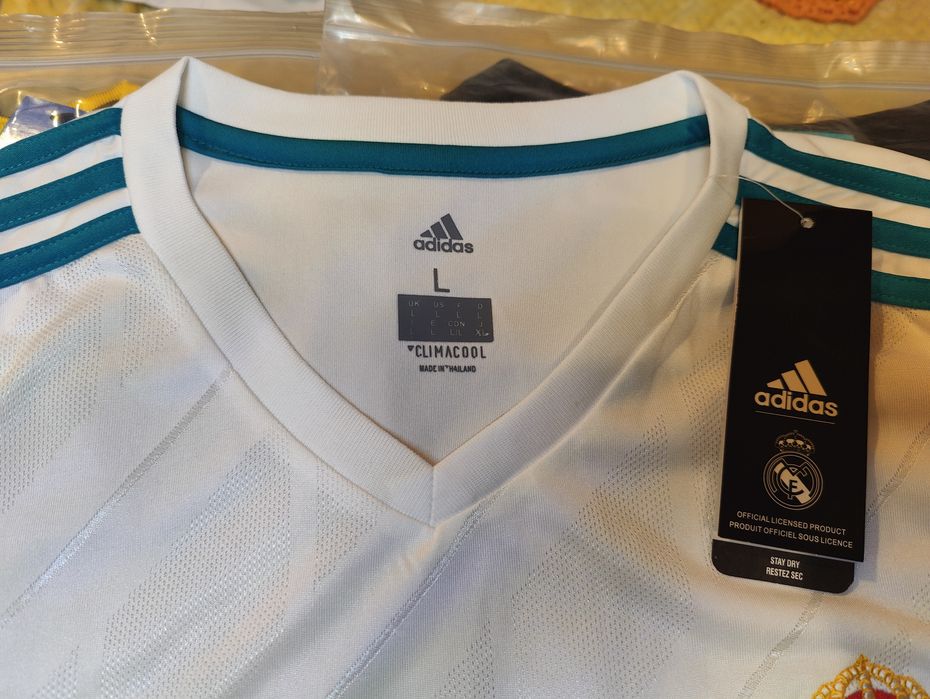 Футболни екипи Real Madrid дълъг ръкав 16/17 away 17/18 home