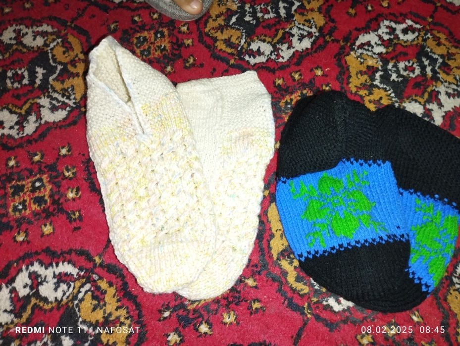 Вязанные пяточки