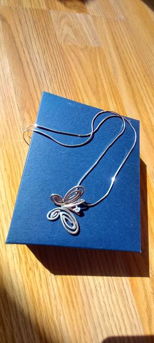 Елегантно Колие/Верижка с Висулка Пеперуда от Токаш Силвър