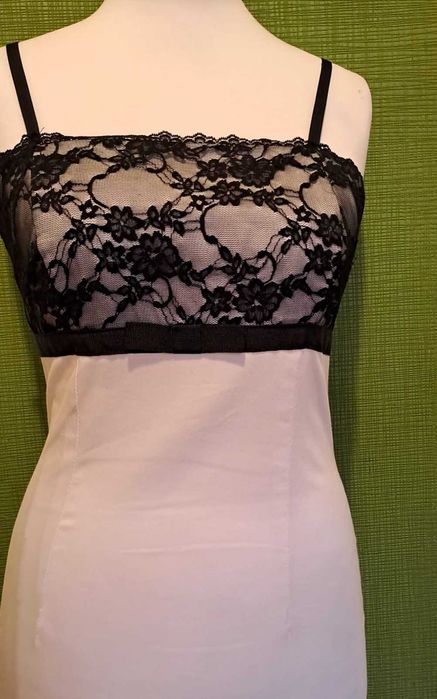 Rochie midi de ocazie de culoare alb, marimea M, marca Rinascimento