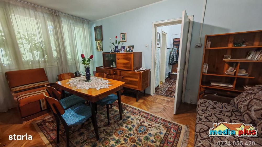 Preț avantajos! Apartament 2 camere, etaj 1, liber, 50.000 Euro
