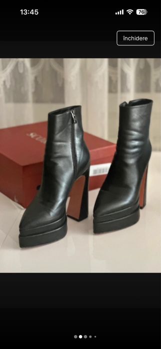 Botine cu toc si platforma