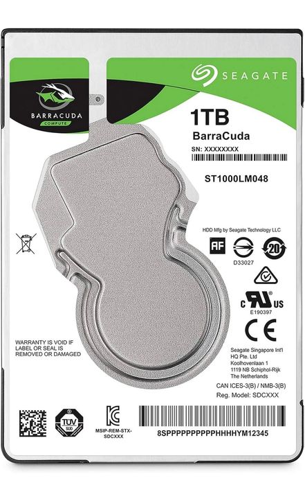 Internal Hard Drive HDD - Seagate Barracuda 1 TB