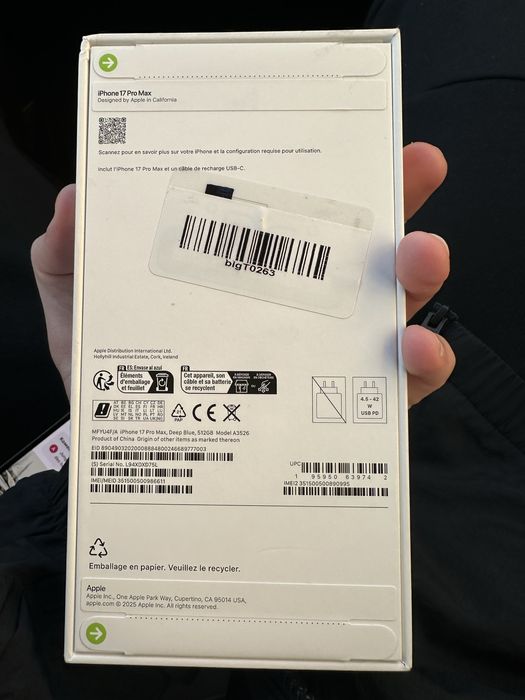 Iphone 17 pro max 512 gb