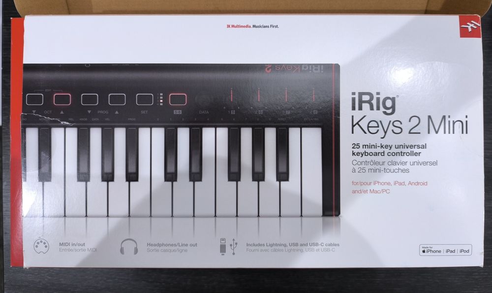 Claviatura MIDI IK Multimedia iRig Keys 2 Mini
