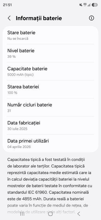 Samsung S25 Ultra, 1tb, ca nou