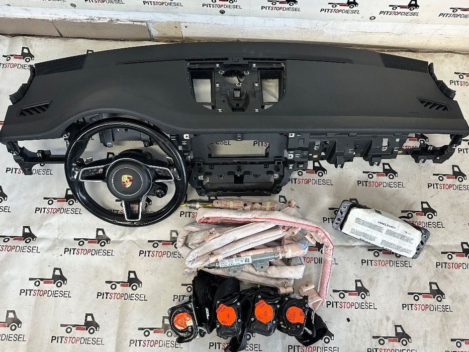kit airbag complet porsche macan s 95b 2014 2015 2016 2017 2018 2019 2020 plansa bord-volan-airbag-centura